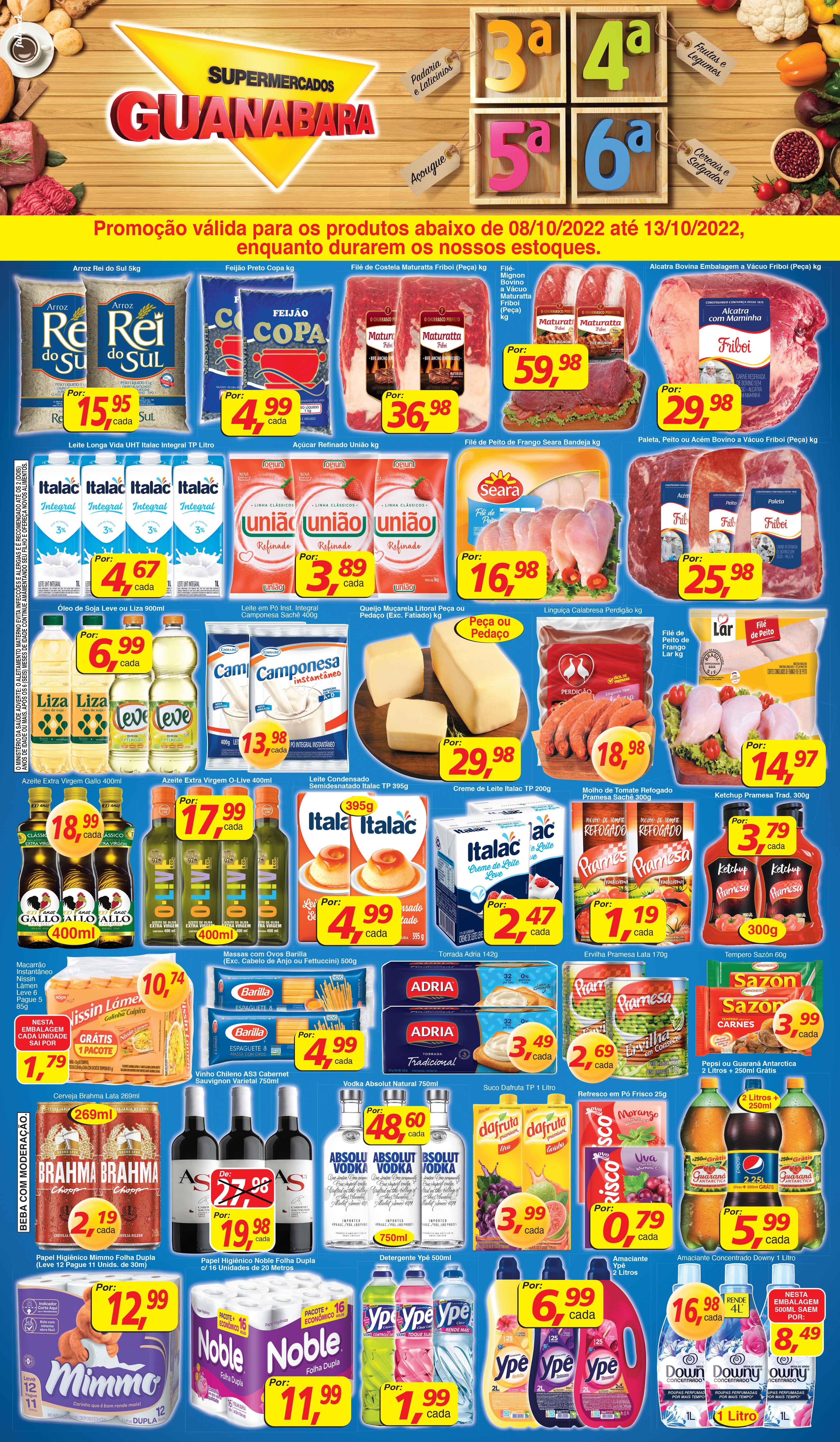 _08/10 até 13/10 — Supermercados Guanabara